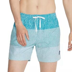 Chubbies The Whale Sharks Quick-Dry Swim Trunks with Boxer Brief Liner Size M